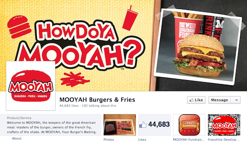 Mooyah Facebook Page