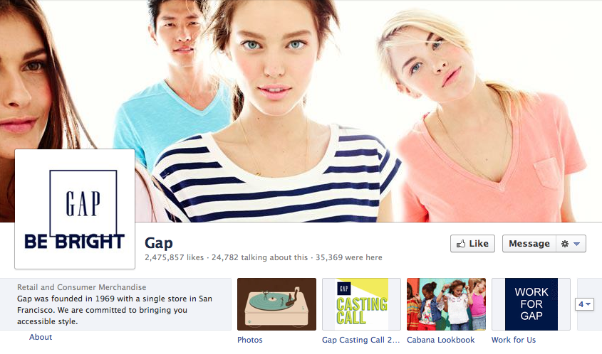 Gap Facebook