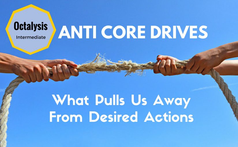 Anti Core Drives: What Pulls Us Away From a Desired Actions