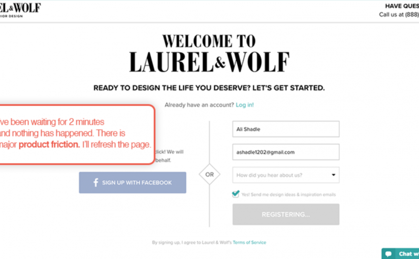 Laurel & Wolf — Product Friction