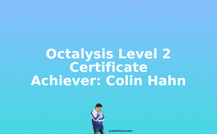 Octalysis Level 2 Certificate Achiever: Colin Hahn